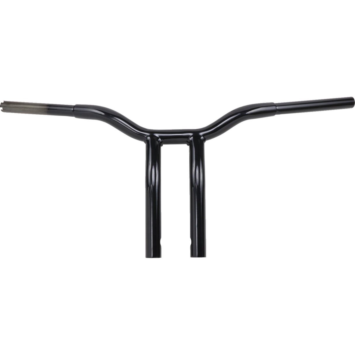 LA CHOPPERS 0601-4941 LA-7338-12B Kage Fighter Welded Bent-Riser Handlebar - One Piece - Bent - 12" - Black