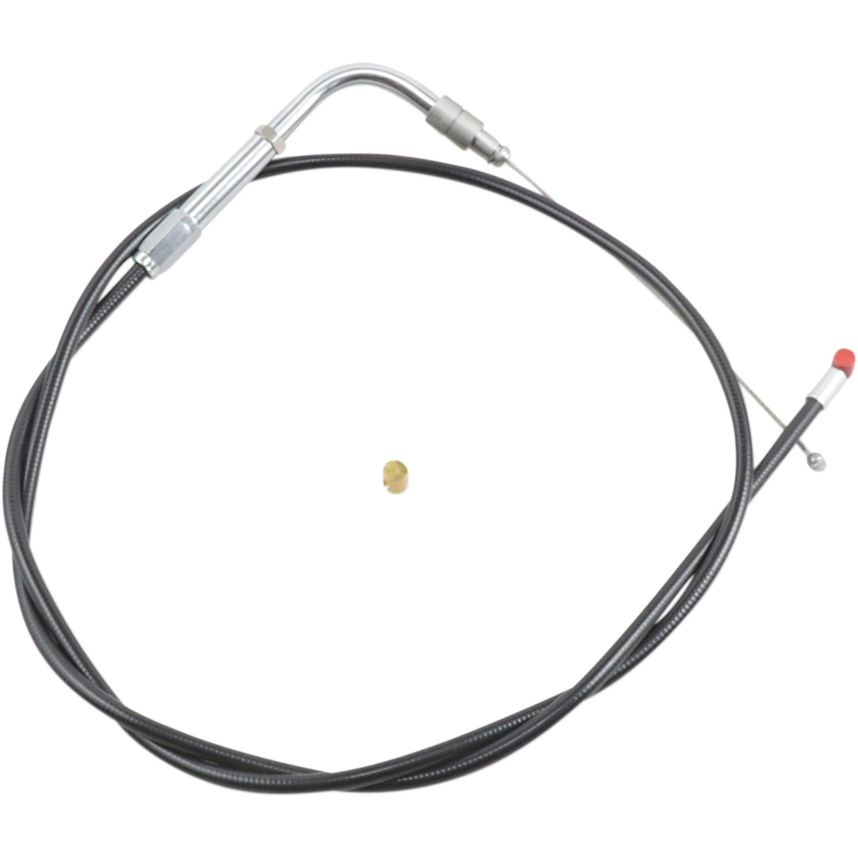 Barnett Black Vinyl Throttle Idle Cable 35" Length - 306-96-DS For Harley Softail Springer 1996-2000