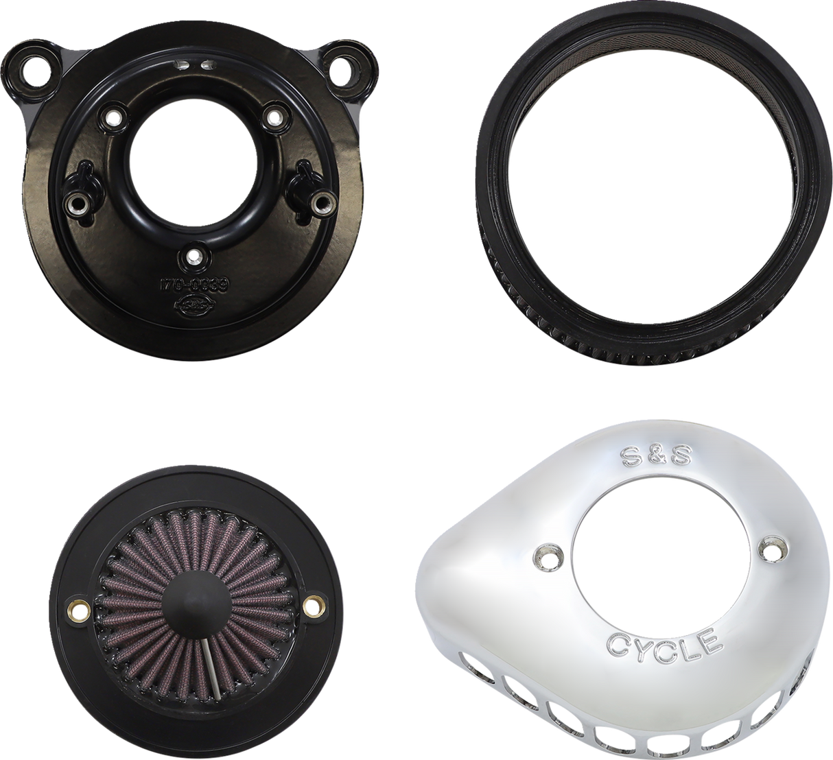 Air Stinger Stealth Air Cleaner Kit - Chrome - 1010-2963