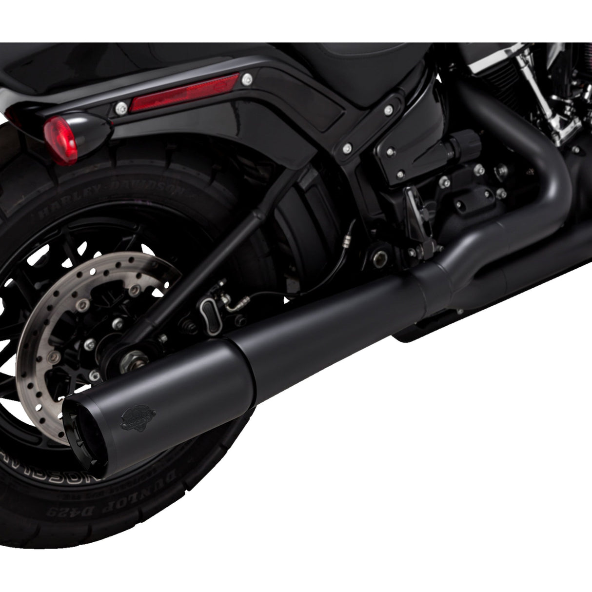 Vance & Hines Pro Pipe 2-Into-1 Exhaust System Black - 47387 For Harley Softail 2018-2024