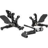 GILLES TOOLING 1623-0599 AS31GT3-S13-B Adjustable Rearset as31gt3 - black