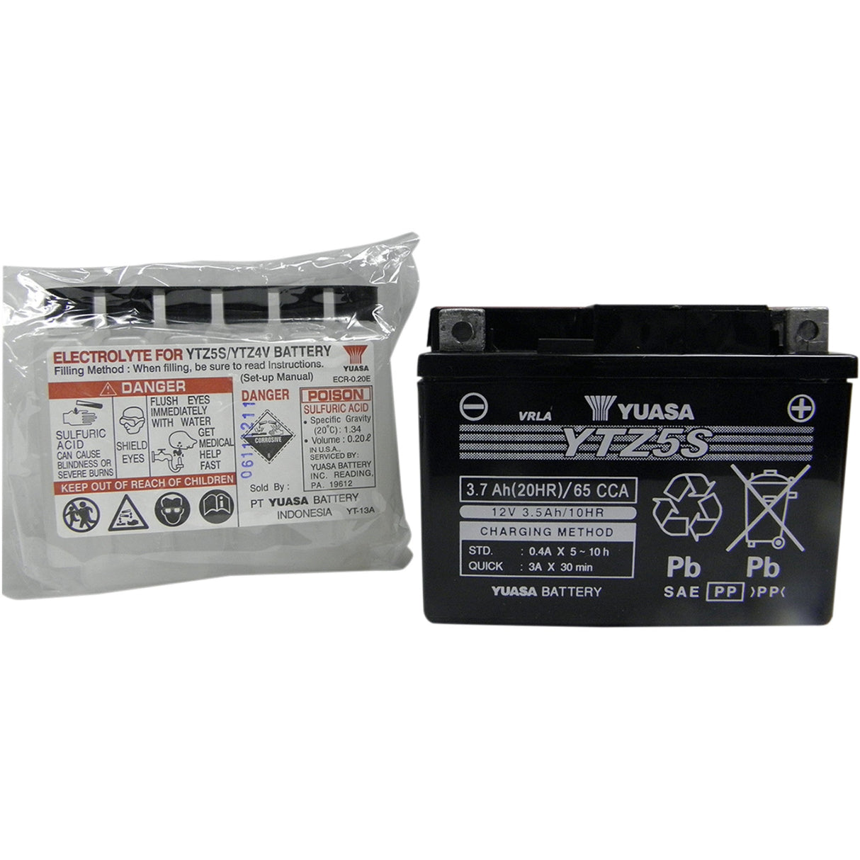 Yuasa YTZ Battery - YUAM62TZ5 For Can-Am Quest 90 / 70 / 90 2008-2022 | Yamaha 125 2003-2022
