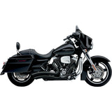 Cobra Short Swept 2-Into-2 Exhaust System - 6230B For Harley Touring 2010-2016