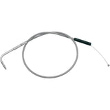 Motion PRO Armor Coat Stainless Steel Throttle Idle Cable 37-1/2" - 66-0281 For Harley Electra Glide / Softail / Touring 1996-2003