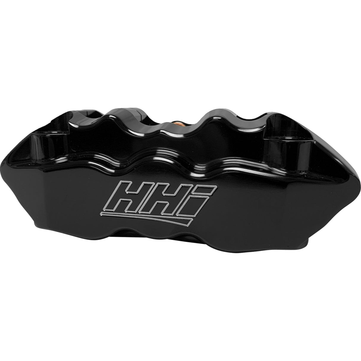 Hawg Halters Radial Mount 6-Piston Brake Caliper Black - LHRMAB6108 For Harley Softail 2015-2022