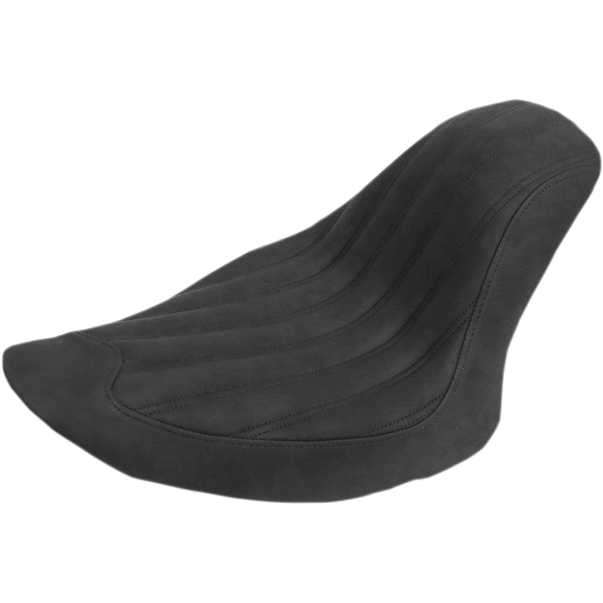 Saddlemen Knuckle Solo Seat Ribbed Black FL FX - 806-12-0023 For Harley Softail 2006-2017
