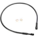 Magnum Shielding Alternate Length Designer Series ABS-Specific Front Brake Line Kit 10 Mm-Straight 25" Black - AS47625 For Harley Softail 2018-2023