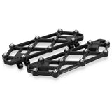 Arlen Ness Diamond Floorboards Driver Black - 410-053 For Harley Motorcycles 1982-2026