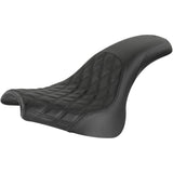 Saddlemen Profiler™ Lattice Stitch Seat Front Lattice Rear Smooth Black Fxfb S - 818-28-149 For Harley Softail 2018-2023