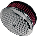 JOKER MACHINE 1015-0110 02-21FN Billet Air Cleaner Insert - Finned - Chrome