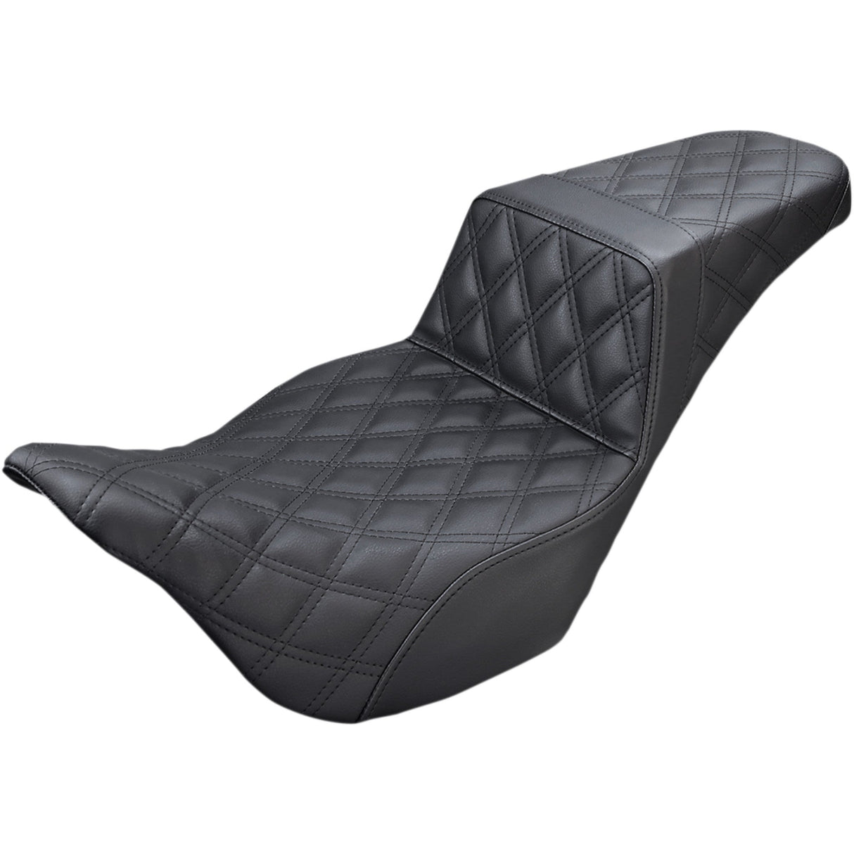 Saddlemen Step-Up Seat — Full Lattice Stitch Black - 808-07B-175 For Harley Touring 2008-2025