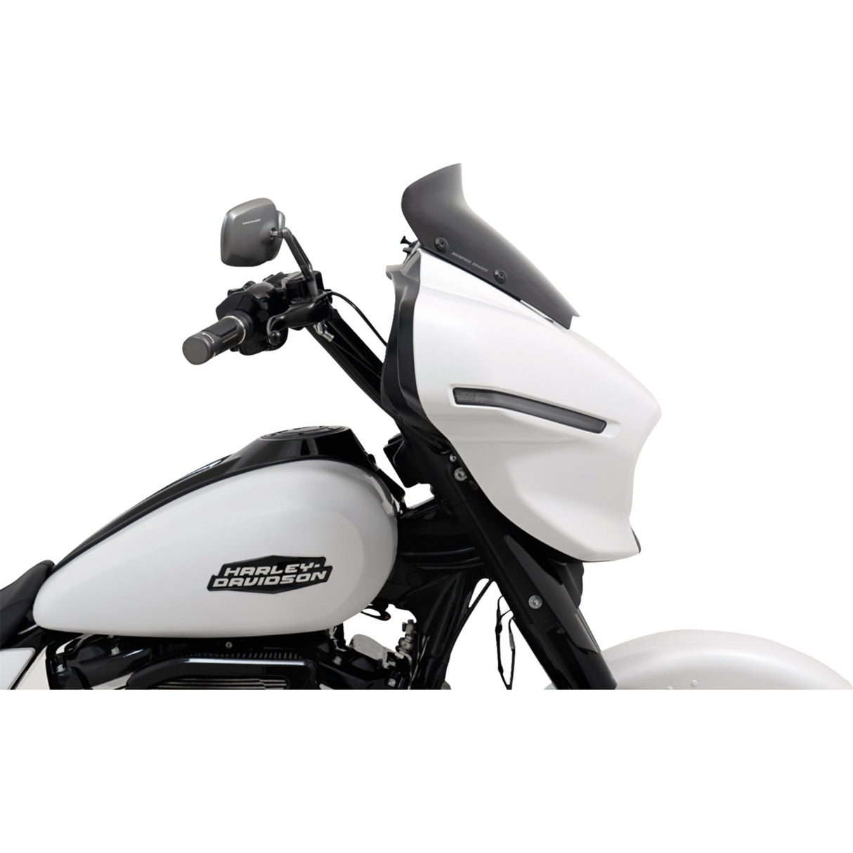 Memphis Shades Spoiler Windshield 4" Dark Black Smoke - MEP88810 For Harley Street Glide 2023-2026