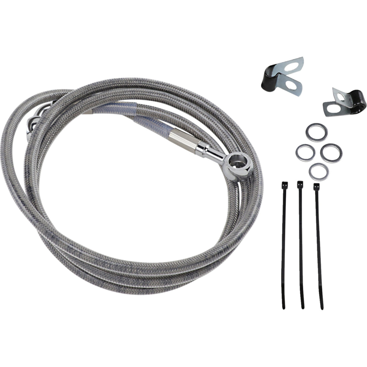 DRAG SPECIALTIES Extended Length Brake Line Kit Front