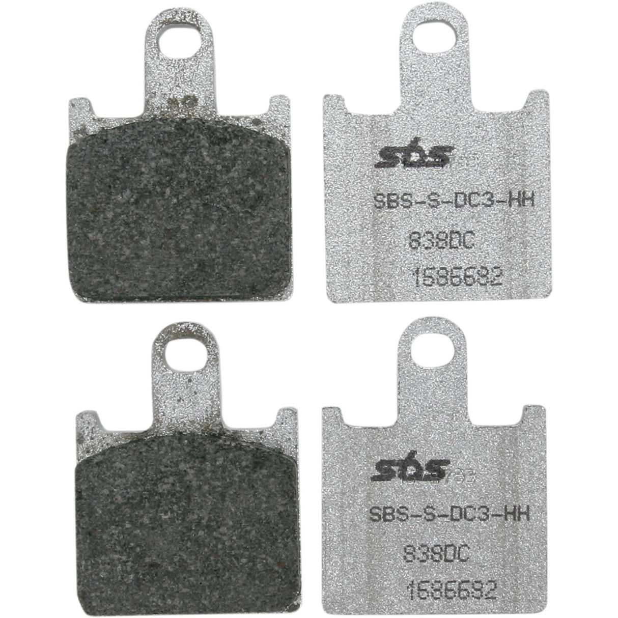 SBS 1721-1661 838DC DC Racing Dual Carbon Brake Pads Dual Carbon Brake Pads - ZX-14R
