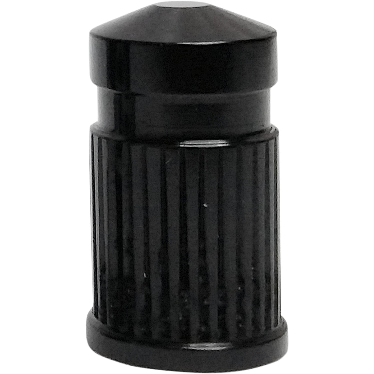 AVON GRIPS 0361-0075 SVC-307-ANO Round Valve Stem Cap Valve Stem Cap - Round - Black - Anodized