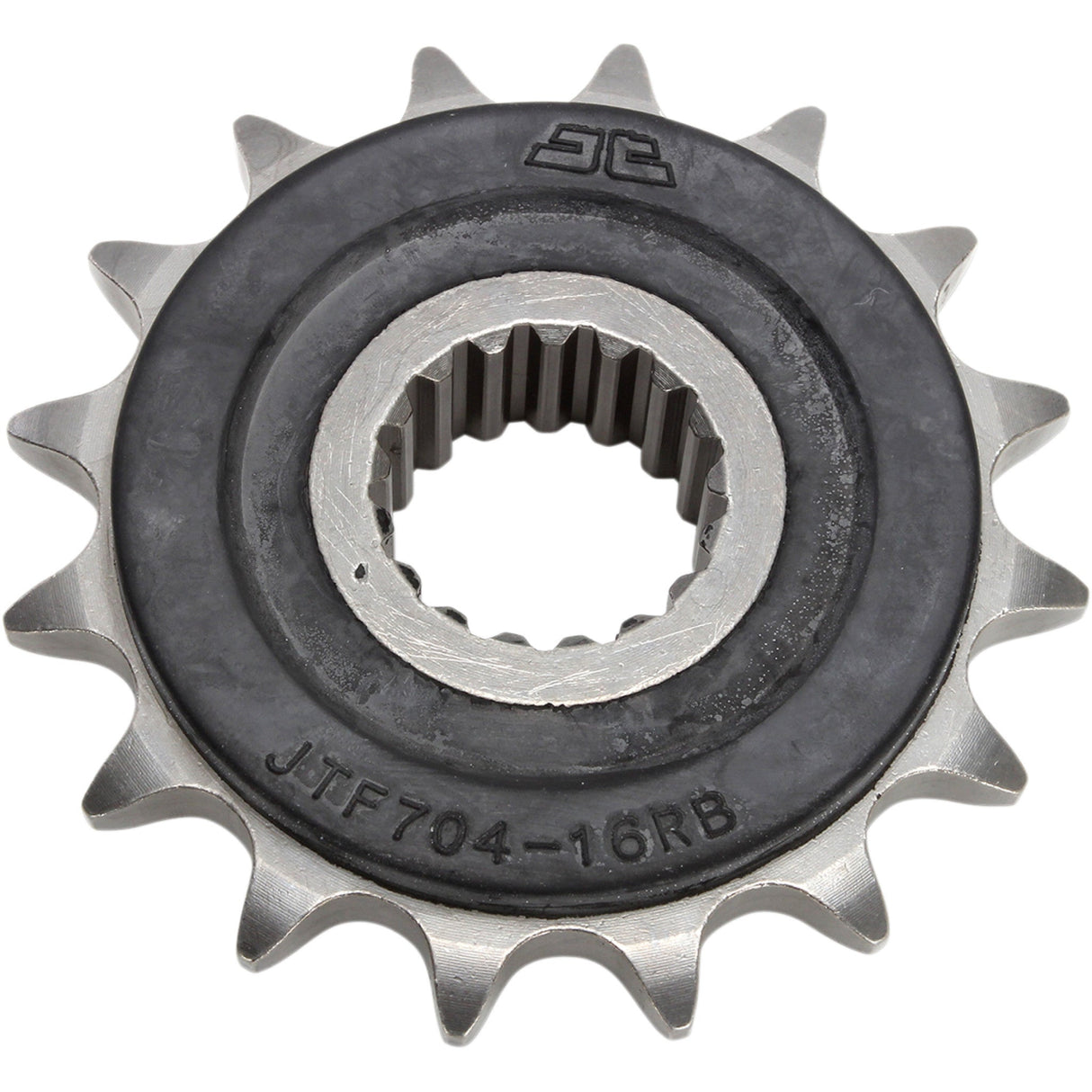 JT Sprockets Front Sprocket With Noise Dampener 16 Tooth Aprilia - JTF704.16RB For Aprilia Motorcycles 2000-2018 | BMW F800GS 2008-2018