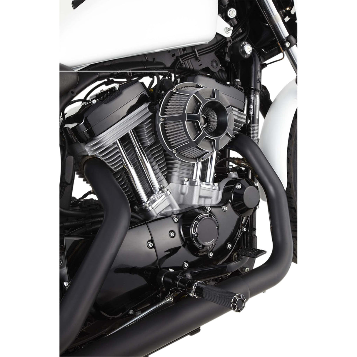 Arlen Ness Inverted Series Air Cleaner Kit — Beveled Black - 18-933 For Harley Motorcycles 2008-2017