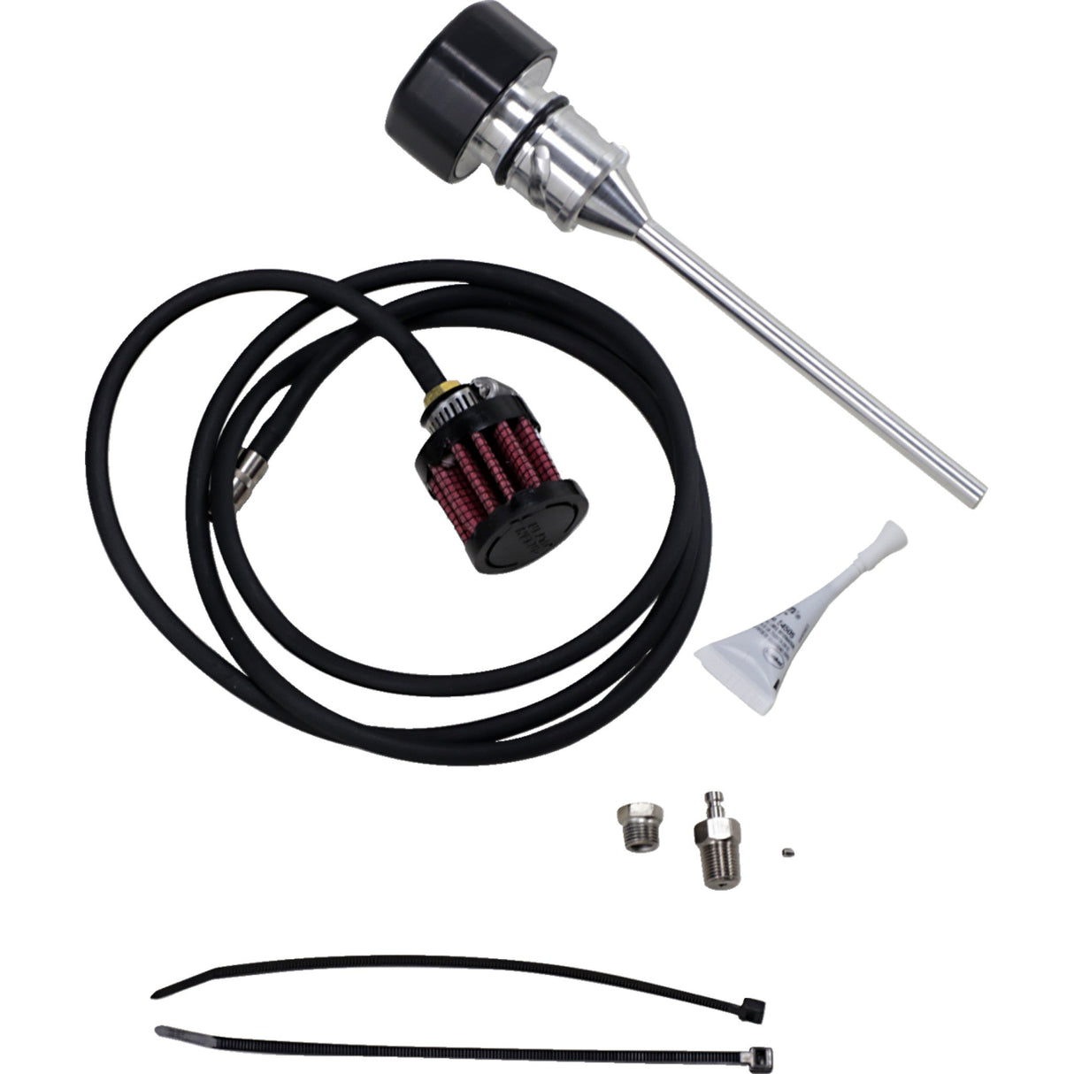 FEULING OIL PUMP CORP. 0710-0262 3086 Vented Dipstick - Black - M8 Softail
