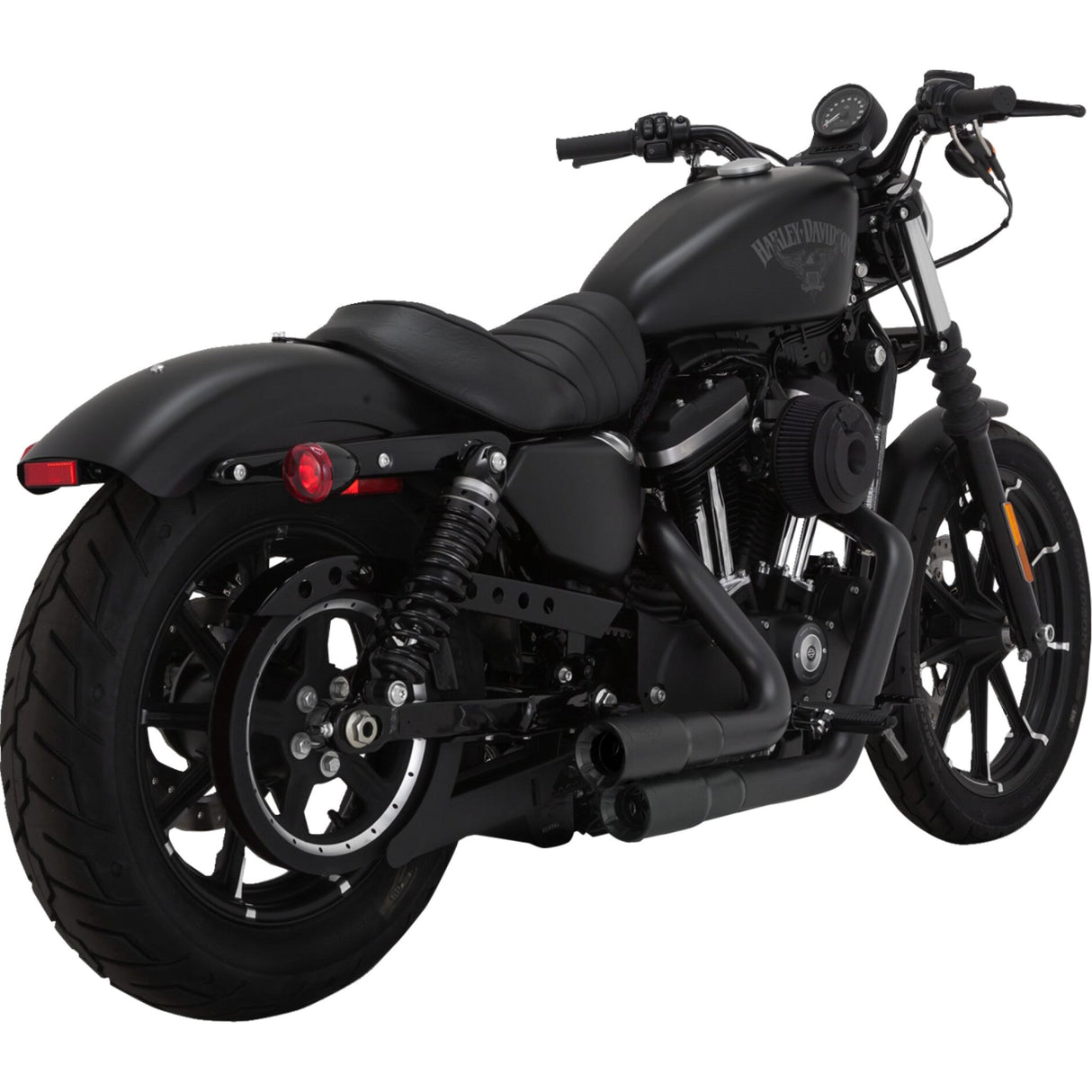 Vance & Hines 2-Into-2 Mini Grenades Exhaust System Black - 46374 For Harley Sportster 2014-2022