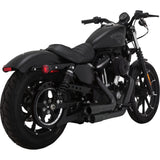 Vance & Hines 2-Into-2 Mini Grenades Exhaust System Black - 46374 For Harley Sportster 2014-2022