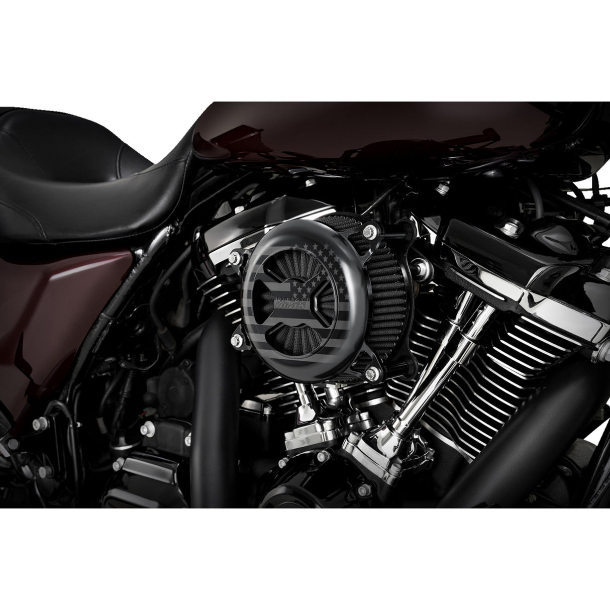Vance & Hines VO2 America Air Cleaner Freedom Black - 42045FG For Harley Motorcycles 2017-2025
