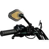 DRAG SPECIALTIES 0640-1867 Short Stem Adjustable Mirror Mirror - Adjustable - Black/Gold - Short Stem - Right