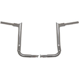 FAT Baggers INC. 1-1/2" EZ Install Pointed Top Handlebar 14" Chrome - 805014 For Harley Touring 2006-2020
