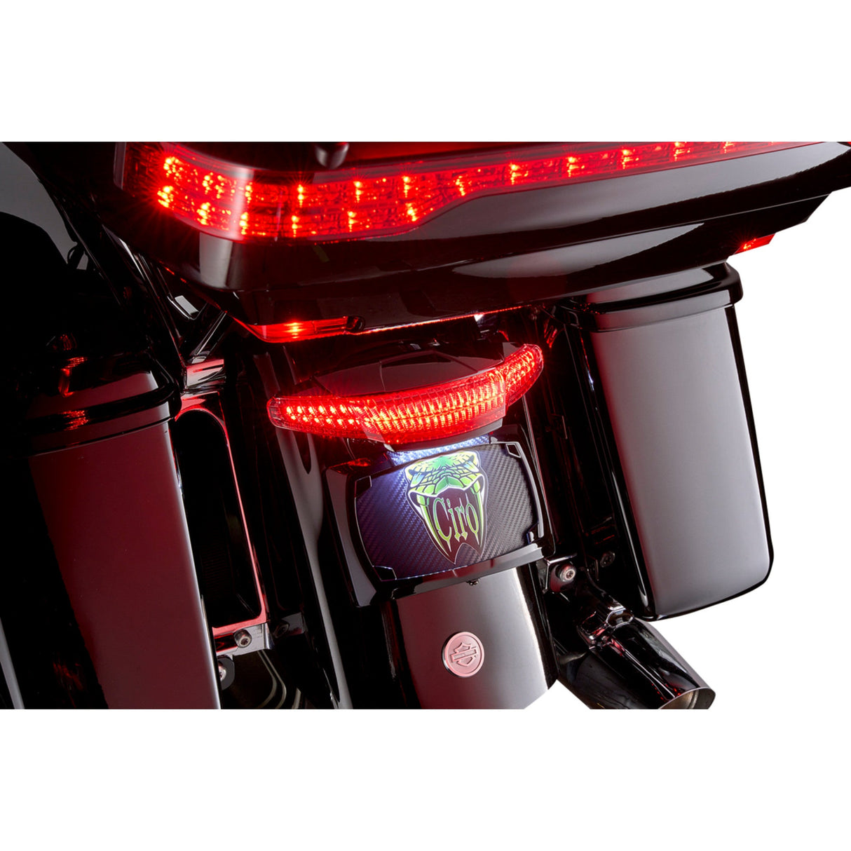Ciro Taillight License Plate Holder - 40454 For Harley Touring 2011-2024