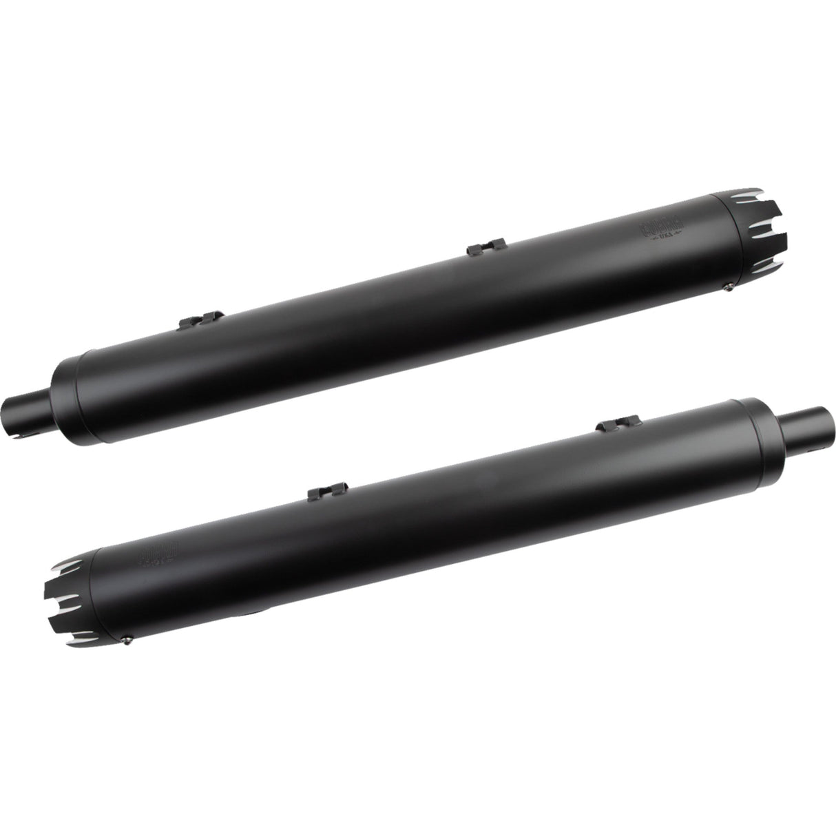 Cobra Dual Cut Slip-On Mufflers Black - 5208B For Indian 2014-2021