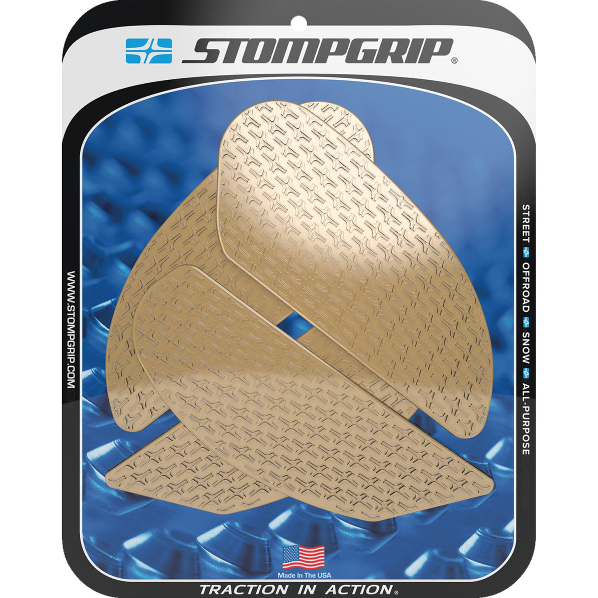 STOMPGRIP 4320-2784 55-14-0150C Icon Profile Traction Pad Tank Grips Traction Pad Tank Grips - Icon - Clear - Ninja H2 SX