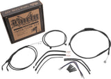 Burly Brand Control Kit 12in Bagger Ape Black - B30-1207 For Harley Dyna 2012-2017