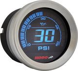 Koso North America HD-02 Series Gauge Kit Silver Bezel OIL Temp - BA050905 For Harley Touring 2004-2013