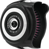 Performance Machine Vintage Air Cleaner Contrast Cut - 0206-2130-BM For Harley Motorcycles 1993-2017