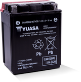 Yuasa Battery YTX14AH-BS High Performance AGM 12-Volt Battery W Bottle - YUAM62H4A Yamaha ATV/UTV Models 1983-1995