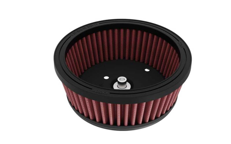 K & N Engineering Round Tapered 6.25in Base OD X 5.5in Top OD X 2.125in H - HD-0800 For Harley Electra Glide / Road King / Softail / Dyna 2007-2008
