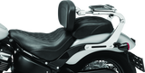 Kuryakyn 7080 Fixed Mounts Multi-purpose Driver & Passenger Backrest 18-Up Softail Black