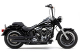 Cobra 3" NH Series Slip-ONS Black FAT BOY DCE - 6041B For Harley Softail 2007-2017