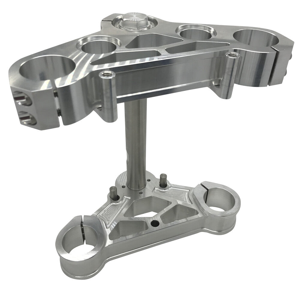Pro One MXV1 39MM Triple Tree RAW Aluminum - 106200 For Harley 1988-2014