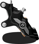 Performance Machine Caliper 112x6B Right For 13in Disc Contrast Cut - 0051-2918-BM For Harley Motorcycles 2000-2017