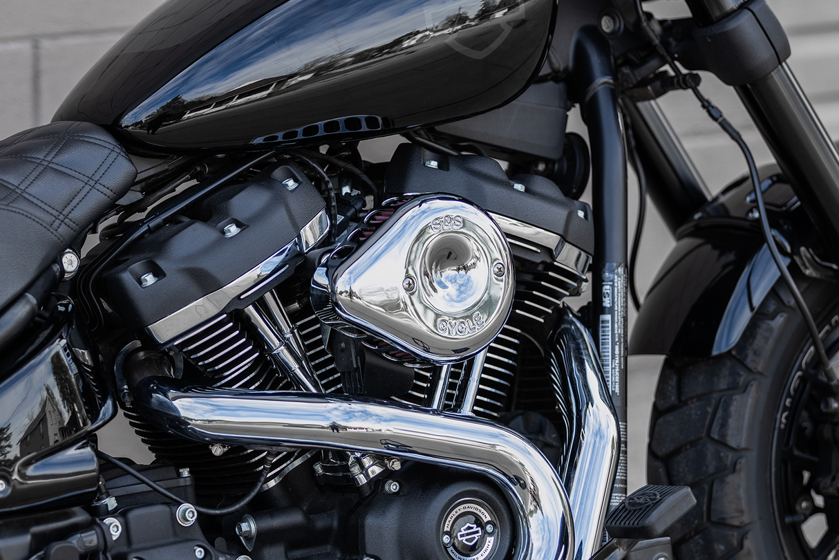 Air Cleaner Cover - Mini Teardrop - Chrome - 1014-0272