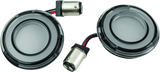 Kuryakyn Tracer L.e.d. Turn Signal Inserts Red Red Smoke Lens Rear - 2905 For Harley Dyna 2007-2021