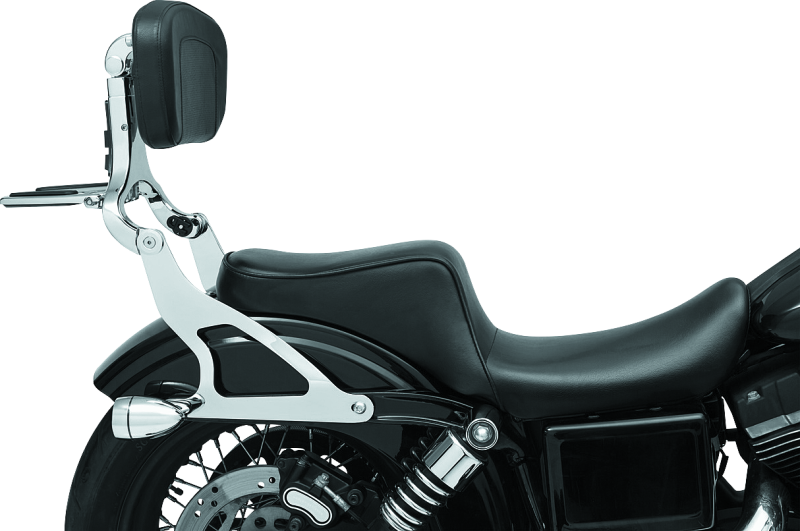 Kuryakyn 7095 Fixed Mounts Multi-purpose Driver/passenger Backrest 06-17 Dyna Models Chr (no Mount)