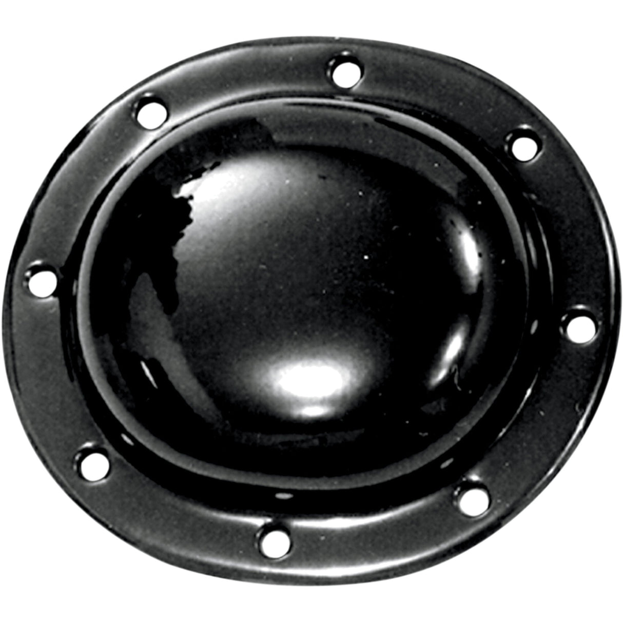 Paughco Smooth-Style Derby Cover Smooth Black Big Twin - B757 For Harley Touring 1936-1964