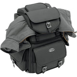 SADDLEMEN 3515-0120 EX000440 BR3400EX Combination Backrest, Backseat, and Sissy Bar Bag Sissy Bar Bag - Black