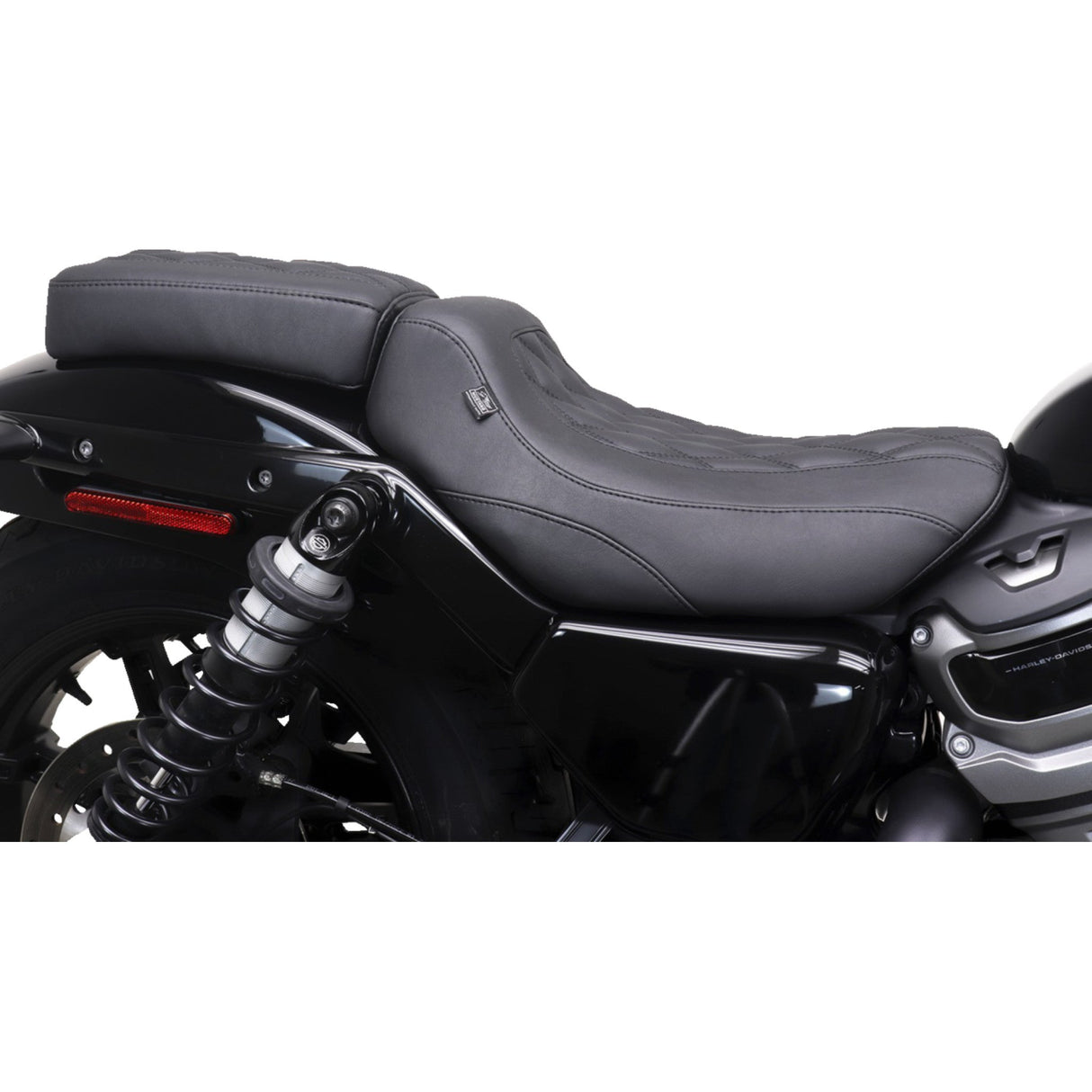 Mustang Tripper™ Passenger Seat Double Diamond Black Stitching Nightster - 83101 For Harley Sportster 2022-2025