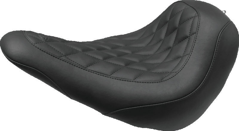 Mustang Motorcycle 83044 Mustang 18-21 Harley Low Rider, Sport Glide Wide Tripper Solo Seat Diamond Stitch - Black