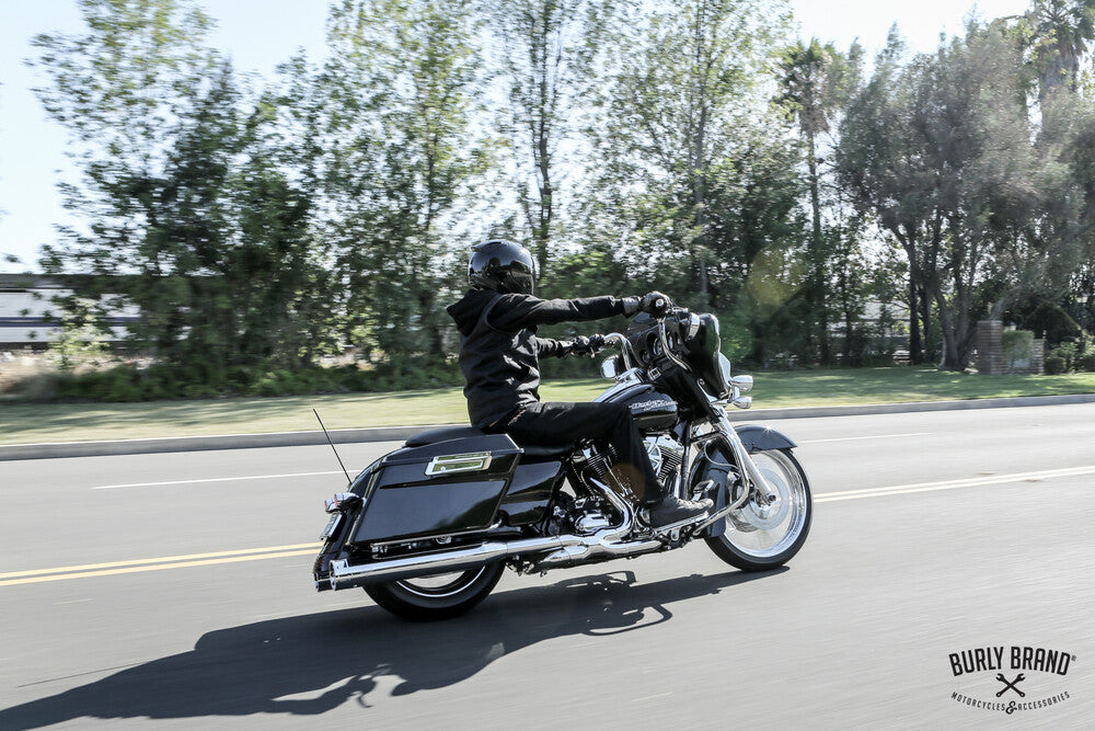 Burly Brand Burly 13" Bagger Bar 1.25" TBW Chrome - B12-2001C For Harley Touring 2008-2024