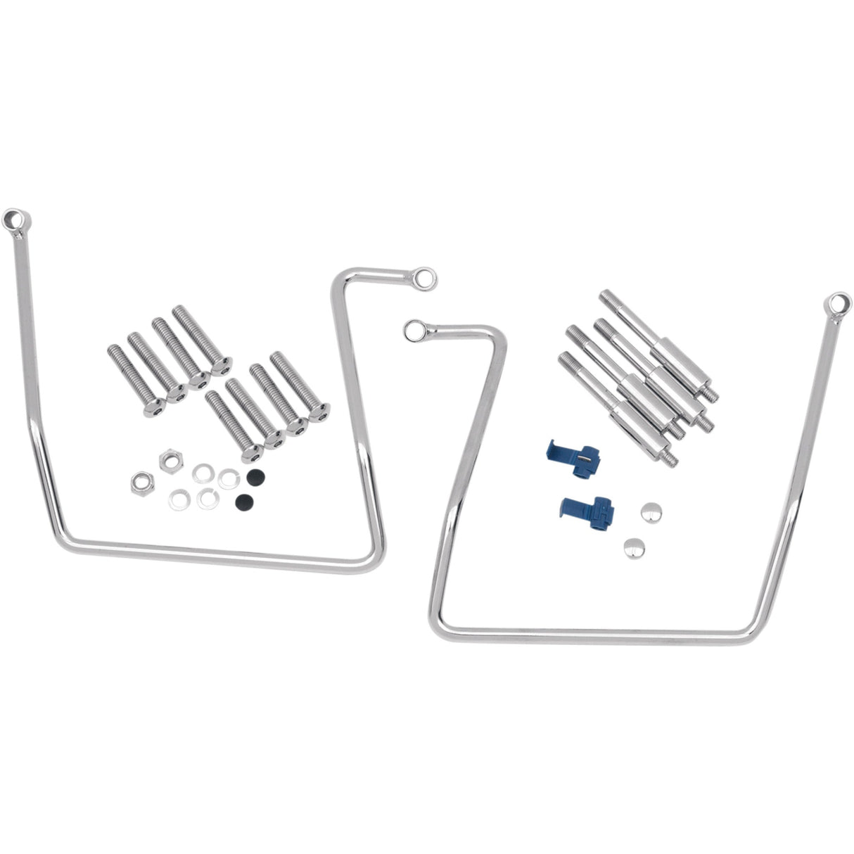DRAG SPECIALTIES 3501-0258 Chrome Saddlebag Support Brackets Saddlebag Support - Chrome - FXD '91-'17