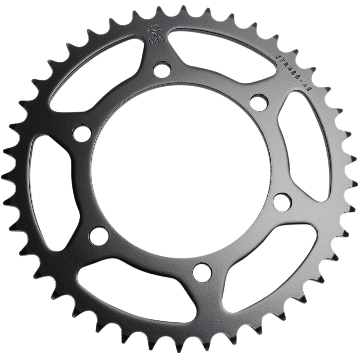 JT SPROCKETS JTR486-42 JTR486.42 Steel Rear Sprocket Sprocket - Rear - Kawasaki/Yamaha - 42-Tooth