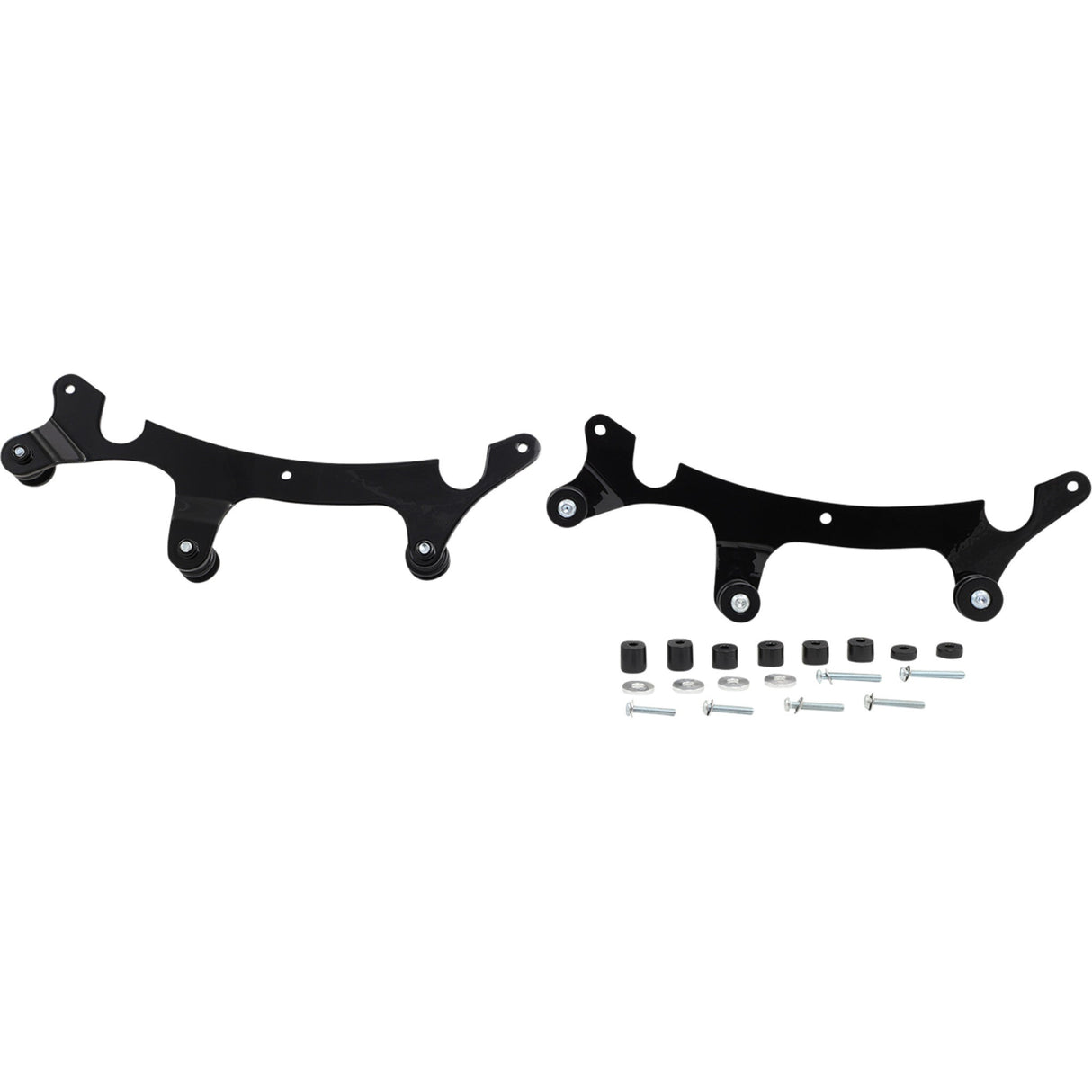 COBRA 1501-0726 502-2100B Docking Kit for Detachable Backrest — Sissy Bar Backrest Mount - Black - Chieftain